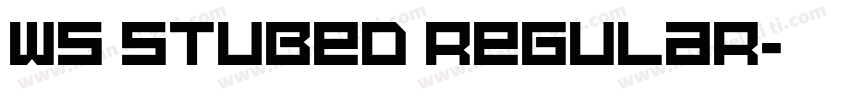 WS Stubed Regular字体转换